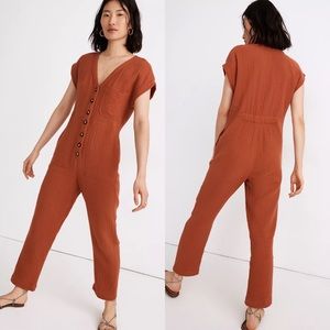 Madewell Lightspun Cap-Sleeve Jumpsuit